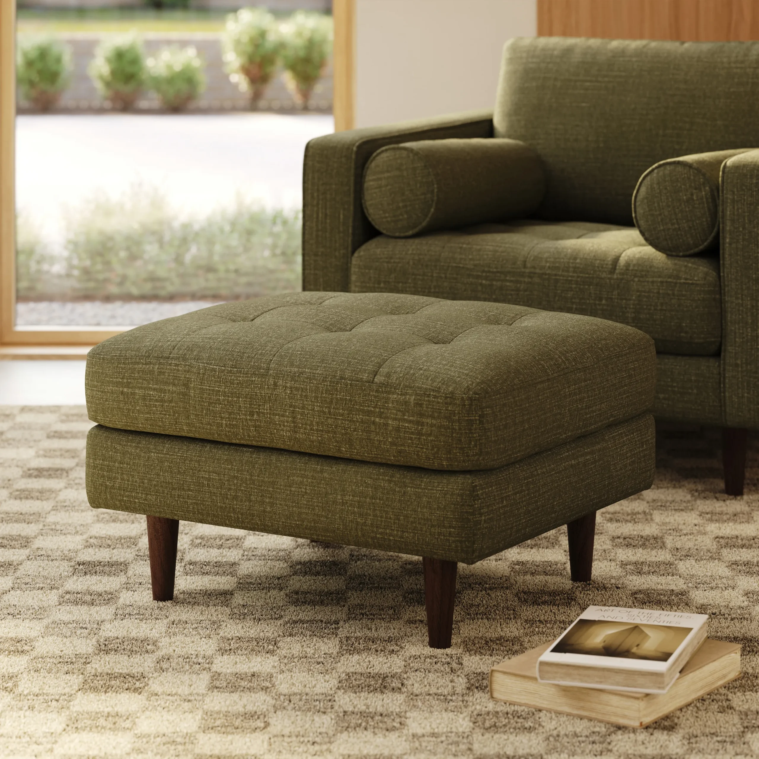 Sven 30_ Ottoman - Napa Moss