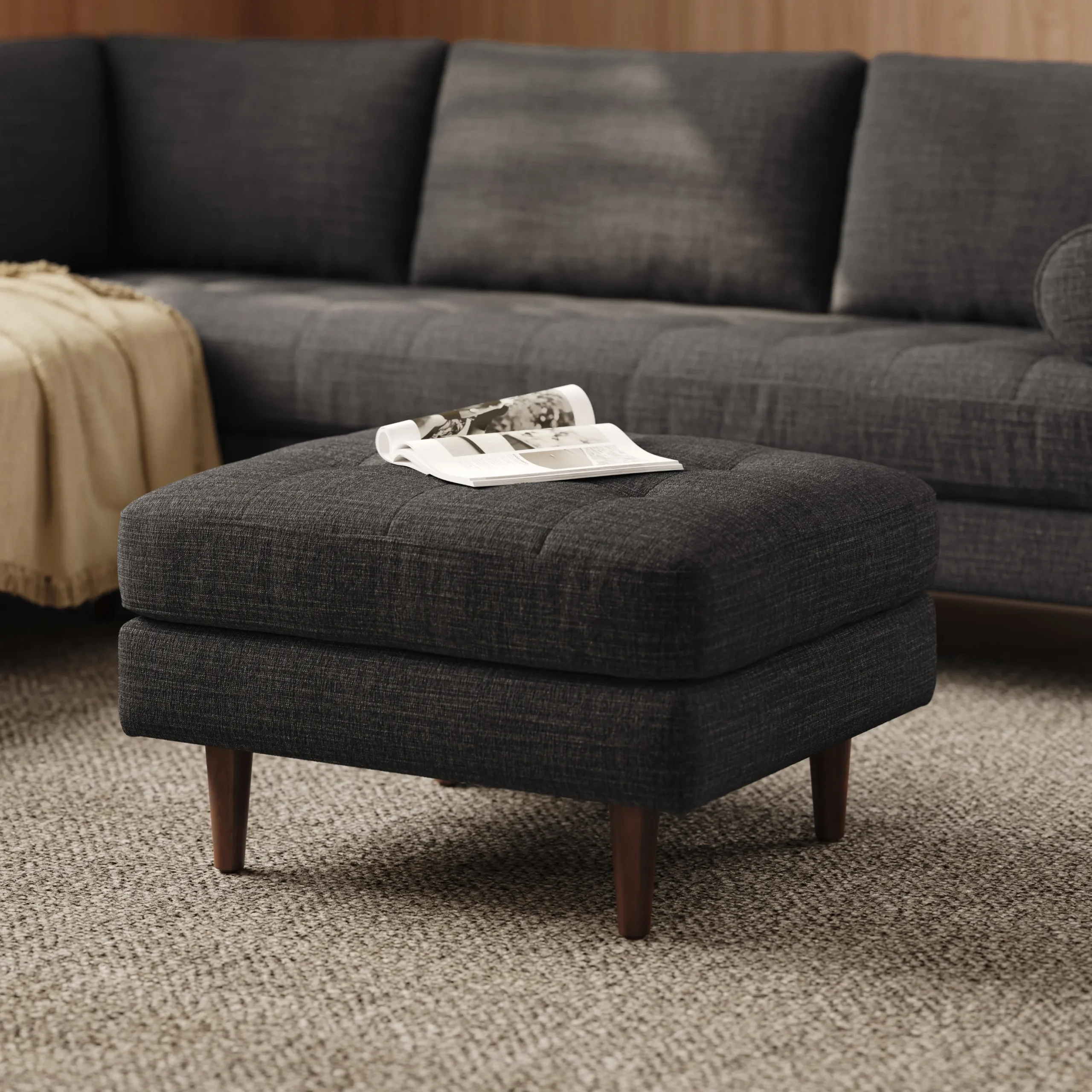 Sven 30_ Ottoman - Napa Charcoal