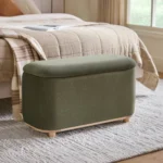 Maribo 32_ Storage Ottoman - Felted Green