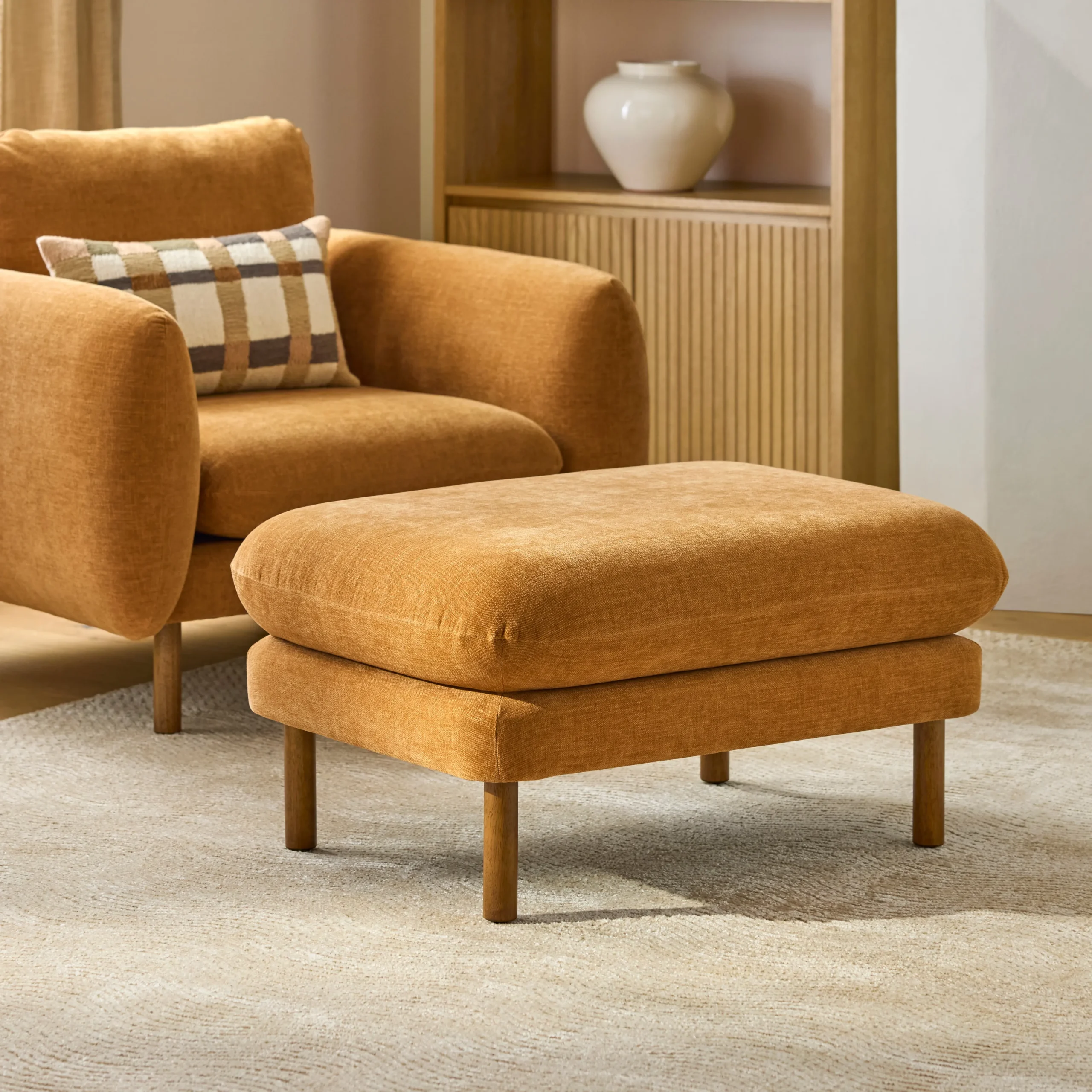 Sanders 35.5_ Ottoman - Hestia Ginger