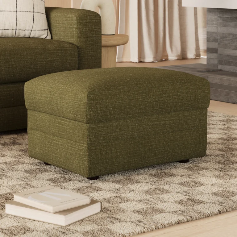 Riley 28_ Ottoman - Napa Moss