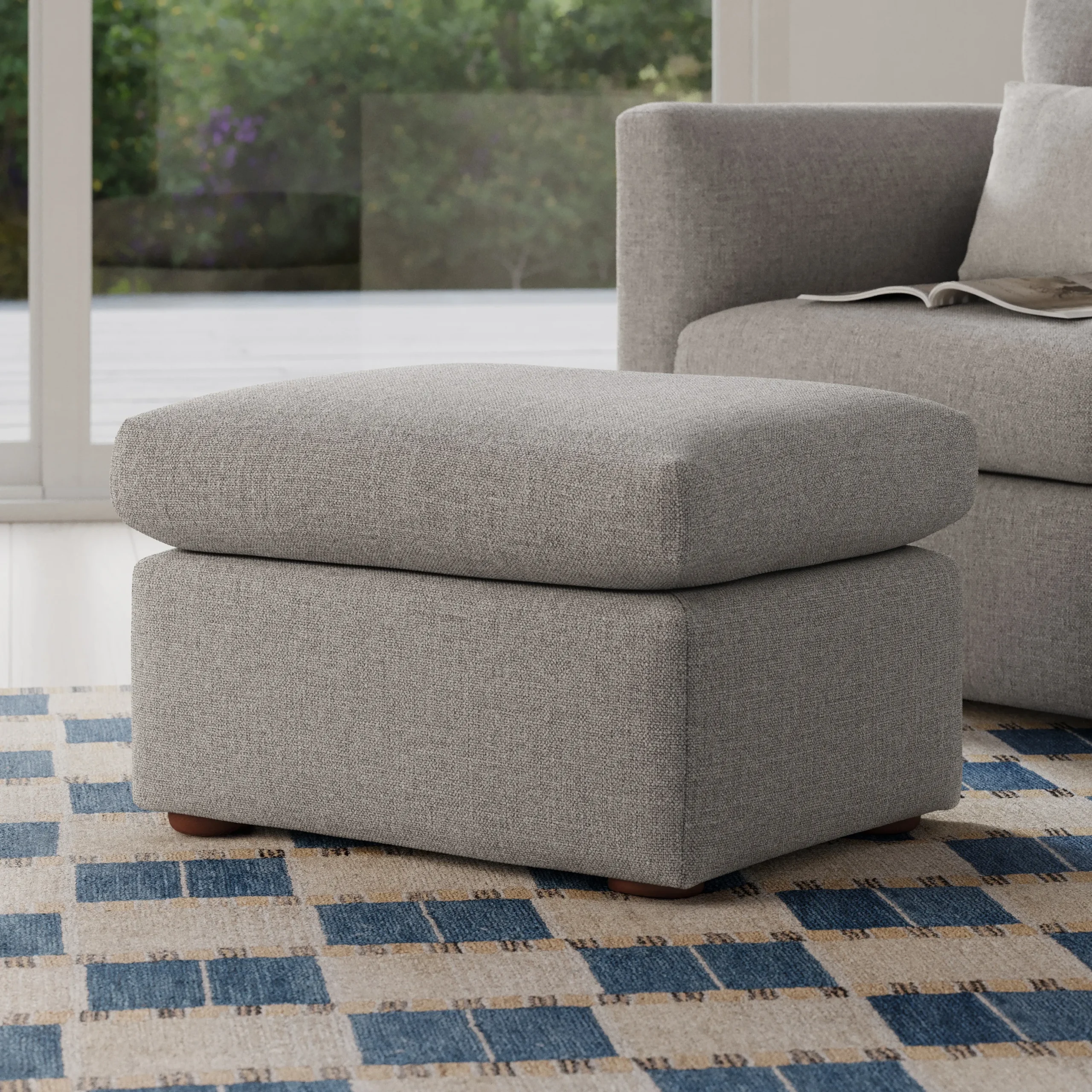 Marina 28.5_ Ottoman - Hestia Gray - Image 2
