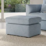 Marina 28.5_ Ottoman - Silver Light Blue