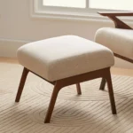 Otio 22_ Ottoman - Walnut and Welsh Taupe