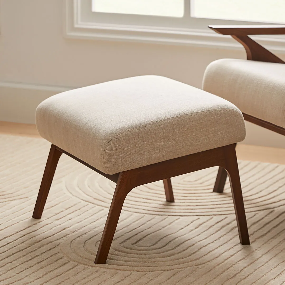 Otio 22_ Ottoman - Walnut and Welsh Taupe - Image 2