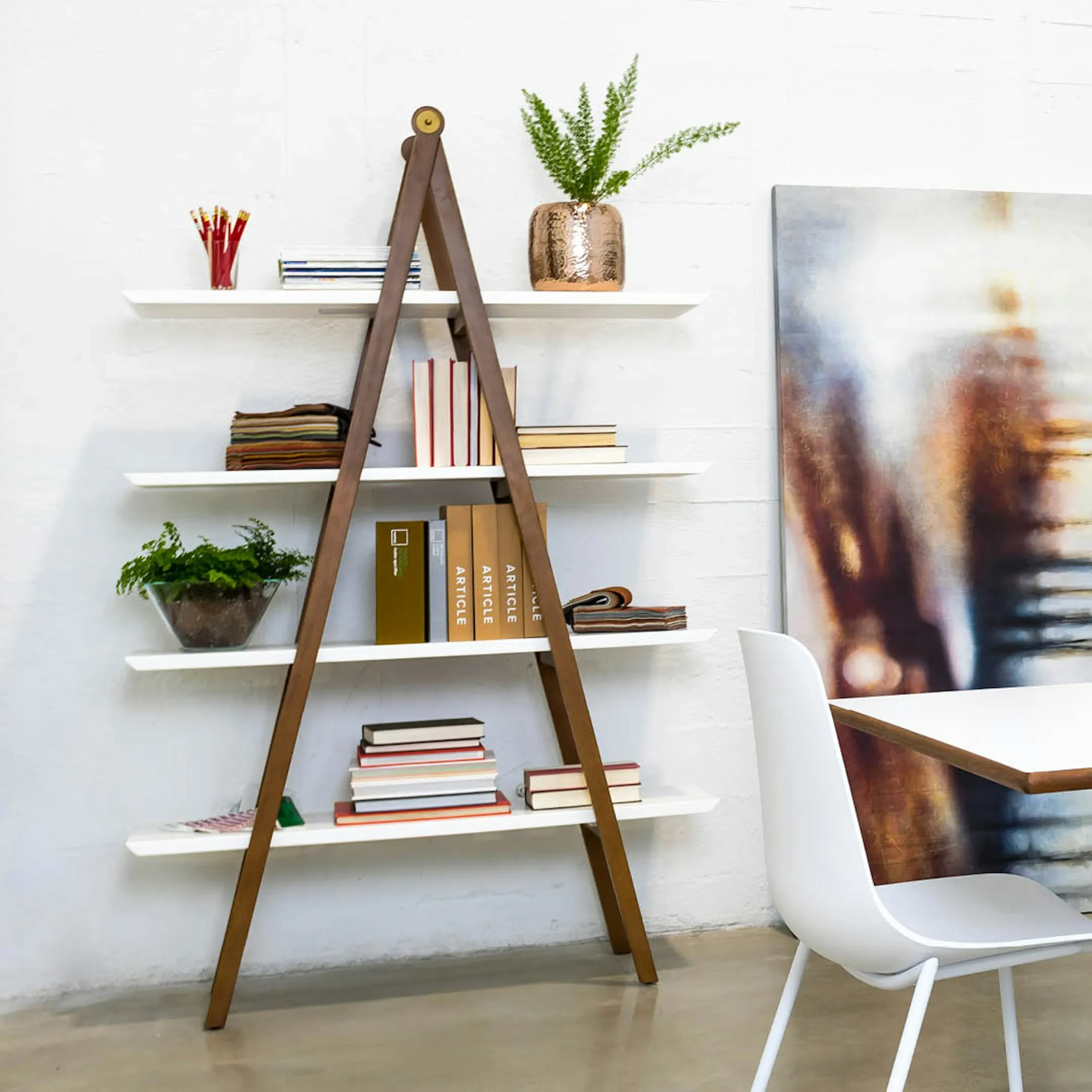 Caliper 47_ Shelving Unit - White_Walnut