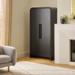 Faydra 35.5_ Enclosed Bookcase - Black