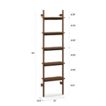 Heidi 21_ Modular Shelving Unit, Narrow - Walnut