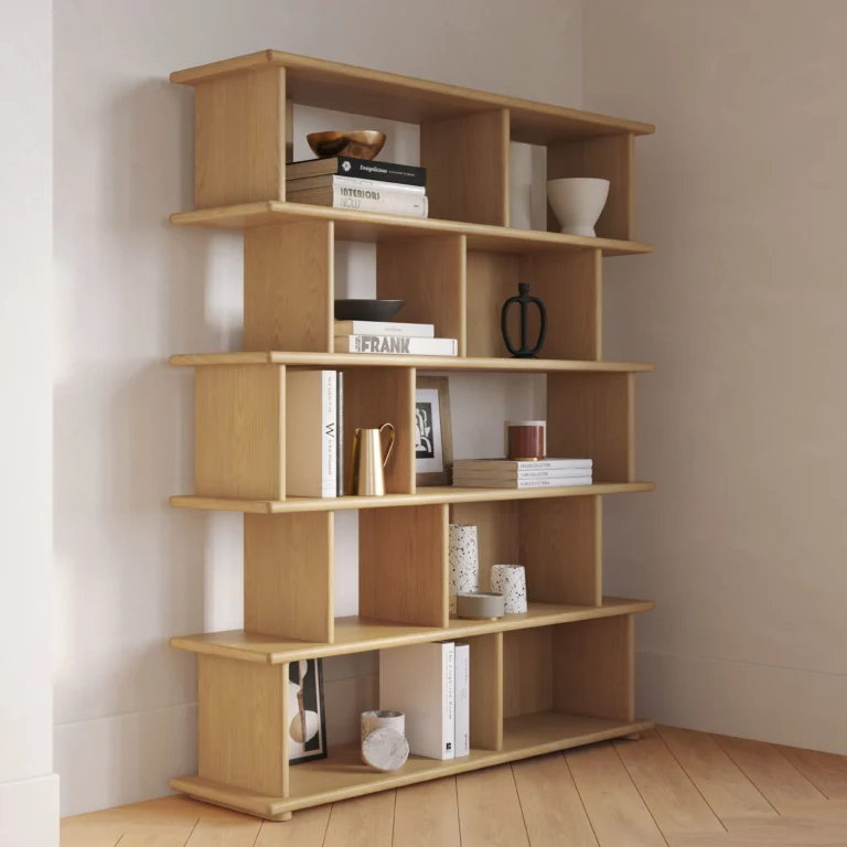 Lafora 53_ Bookcase, Tall - Natural Oak