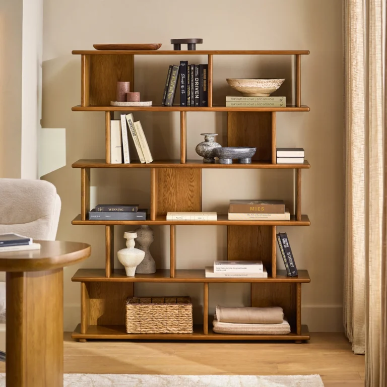 Lafora 53_ Bookcase, Tall - Smoked Oak