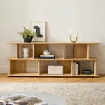 Lafora 72_ Bookcase, Short - Natural Oak