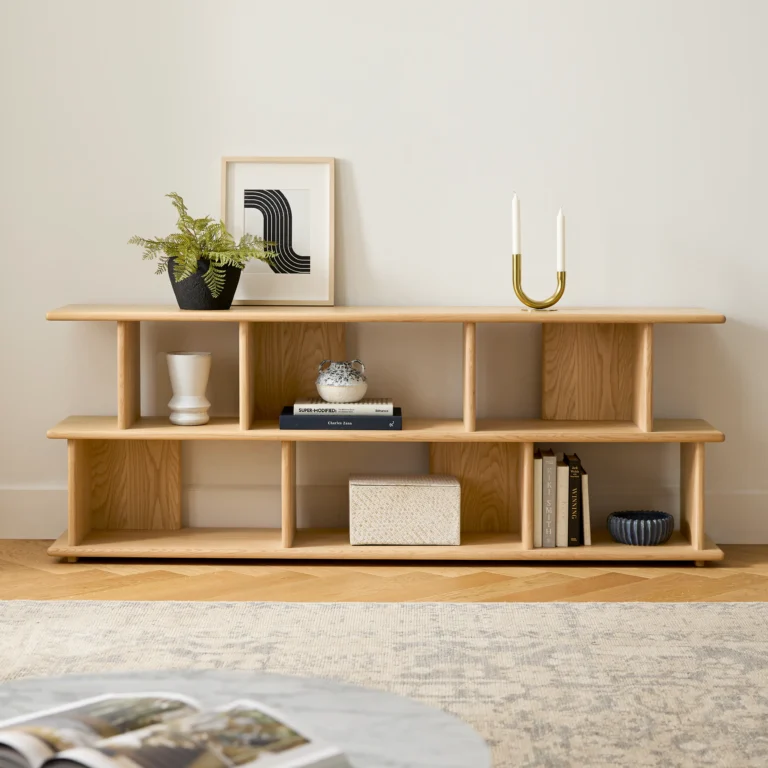 Lafora 72_ Bookcase, Short - Natural Oak