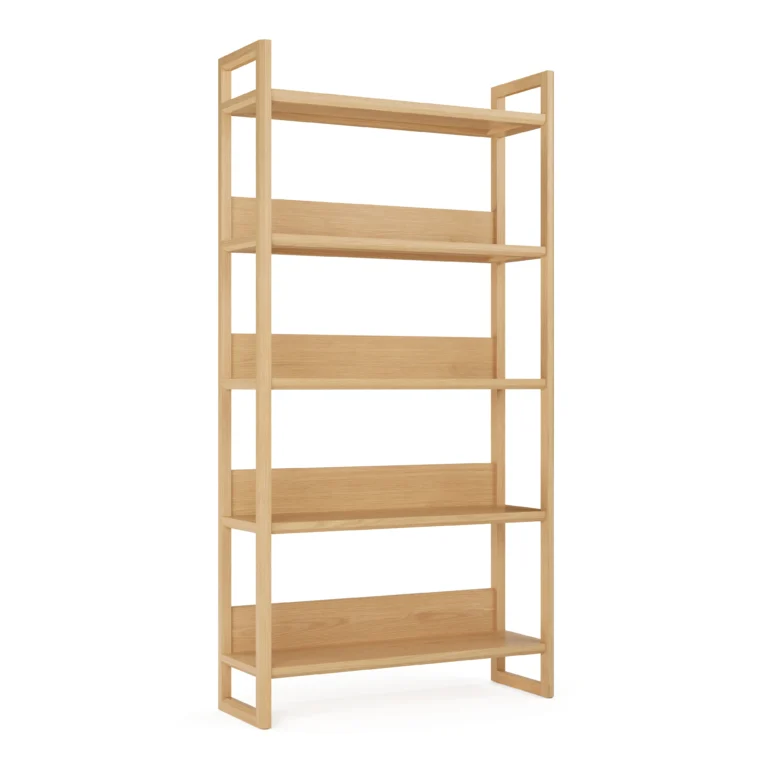 Lilya 39_ Shelving Unit, Wide - White Oak