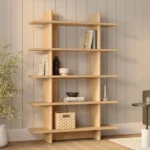 Torme 48_ Bookcase, Tall - White Oak