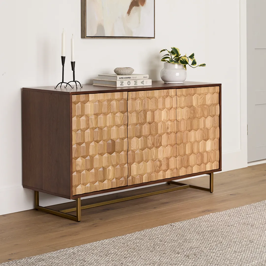 Geome 51_ Sideboard - Walnut and Oak - Image 2