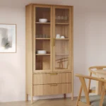 Liv 35.25_ Glass Cabinet - White Oak