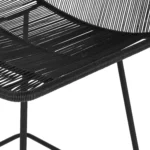 Selka Outdoor Bar Stool - Black