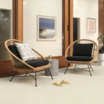 Solina Outdoor Stool - Gray Terrazzo