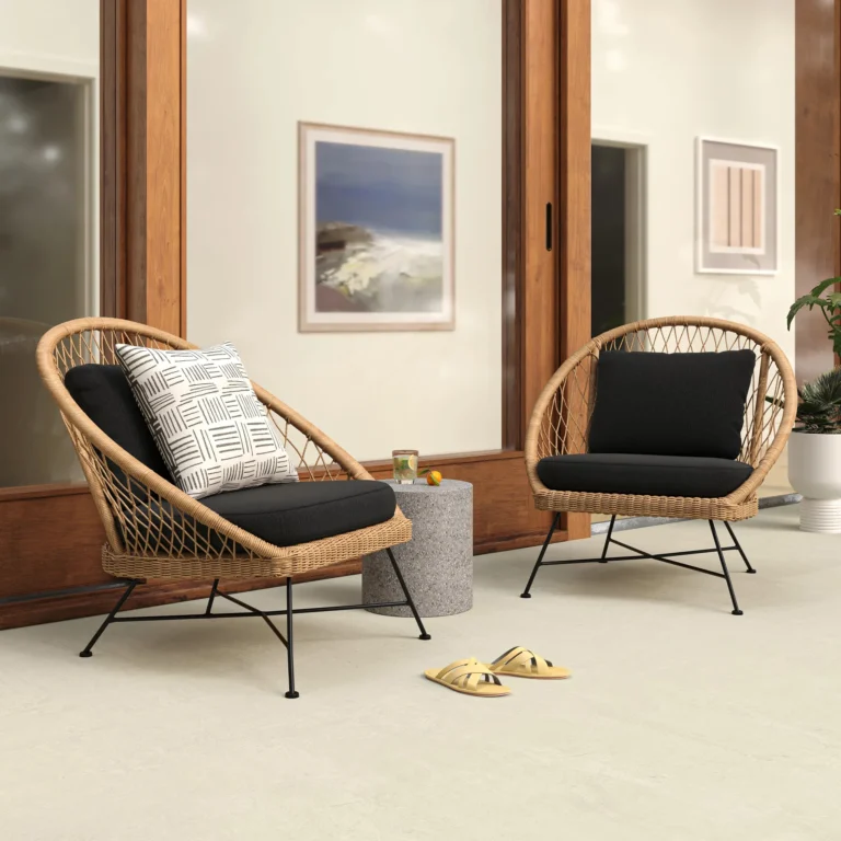 Solina Outdoor Stool - Gray Terrazzo