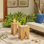 Tana Outdoor Stool - Natural Teak