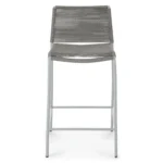 Zina Outdoor Counter Stool - Heathered Gray