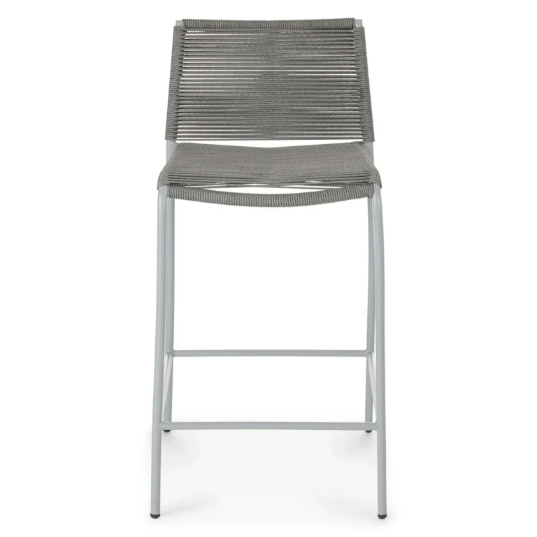 Zina Outdoor Counter Stool - Heathered Gray