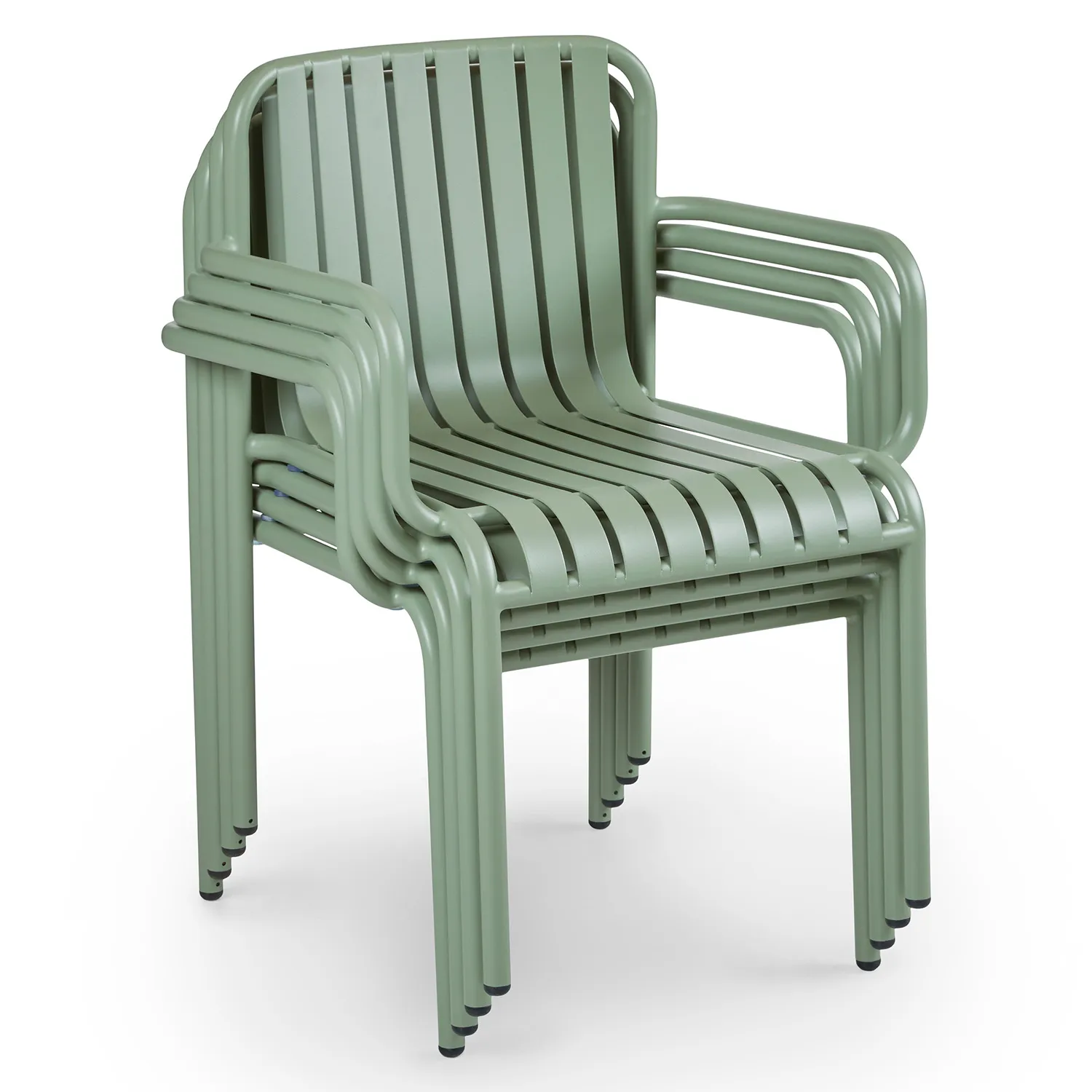 Sarek Outdoor Stackable Dining Armchair - Khaki Green - Image 12