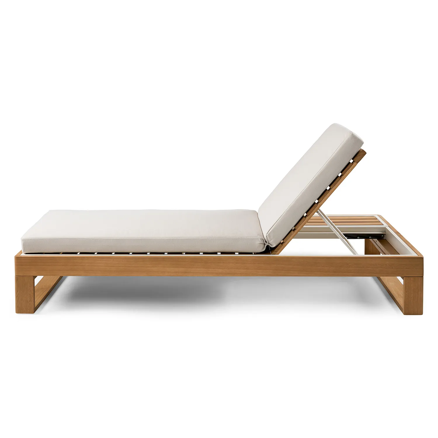 Toro 80.5_ Outdoor Chaise Lounge - Dravite Ivory - Image 4