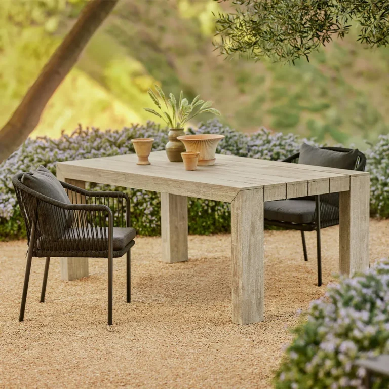 Atica 71_ Outdoor Dining Table - Washed Acacia