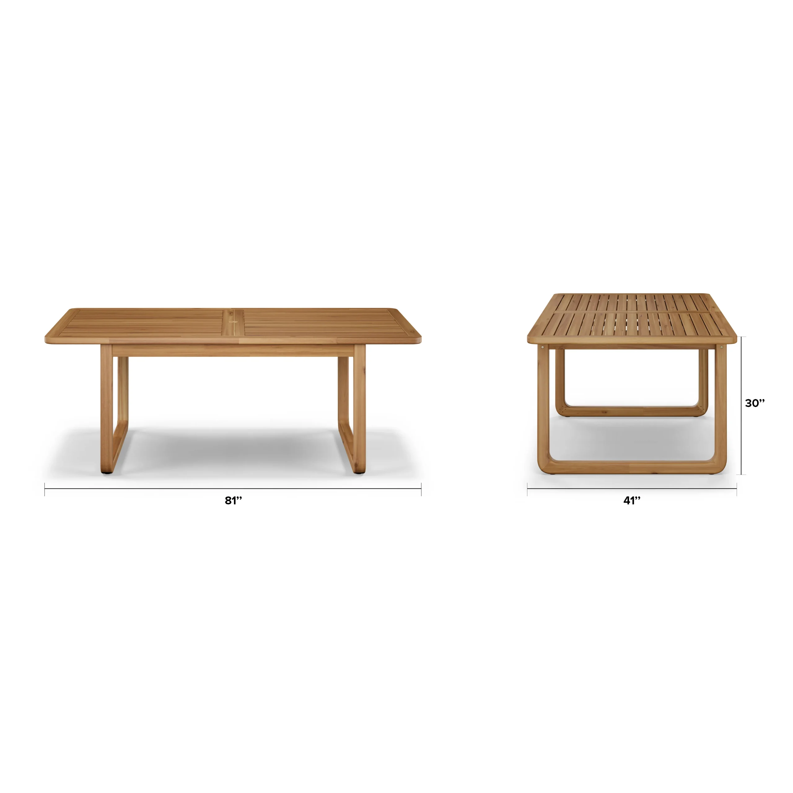 Laholm 81_ Outdoor Dining Table - Acacia - Image 2