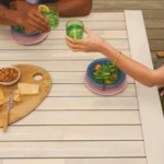 Lubek 94.5_ Outdoor Dining Set - Byron Gray
