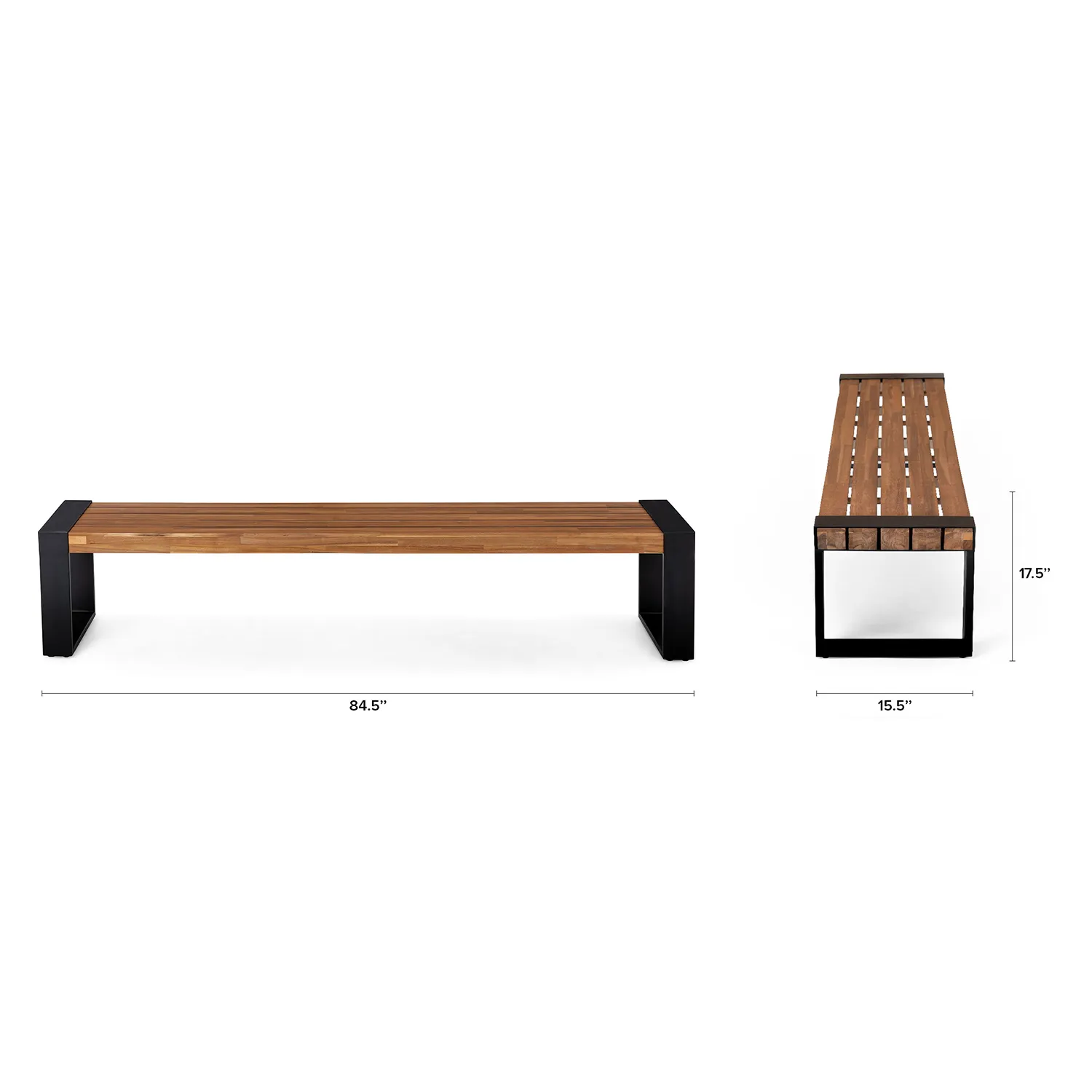 Lubek 94.5_ Outdoor Dining Set - Tuscan Brown - Image 2
