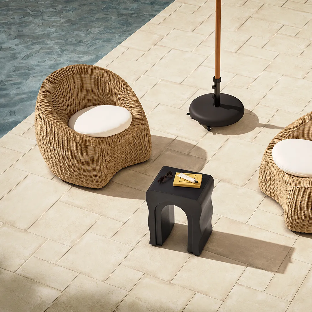 Bixby Outdoor Concrete Side Table - Sea Black - Image 6