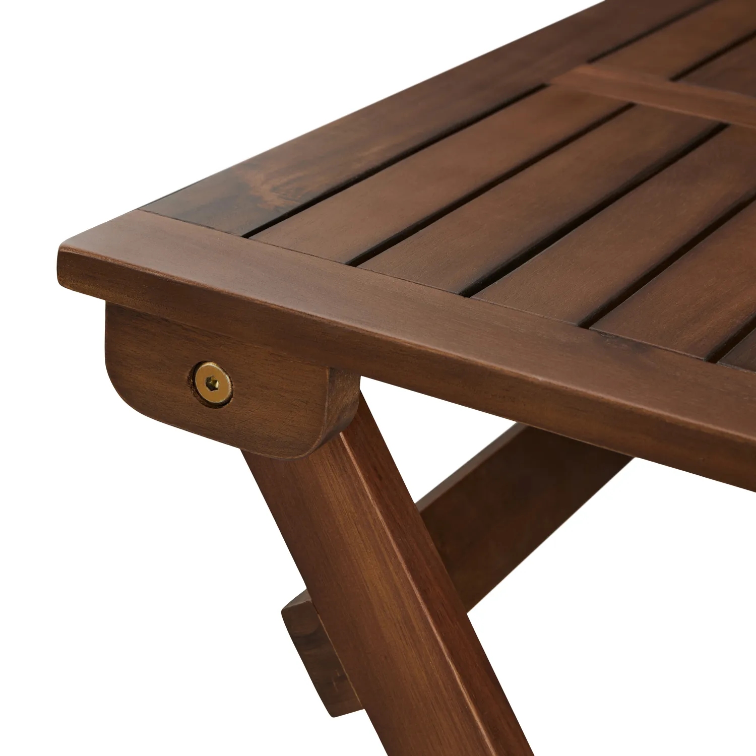 Elanora Outdoor Folding Cafe Table - Dark Acacia - Image 12