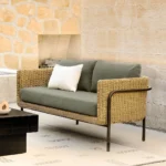 Aby 69.5_ Outdoor Loveseat - Dravite Green