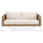Aby 69.5_ Outdoor Loveseat - Dravite Ivory