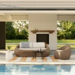 Avila 85.5_ Outdoor Sofa - Dravite Ivory