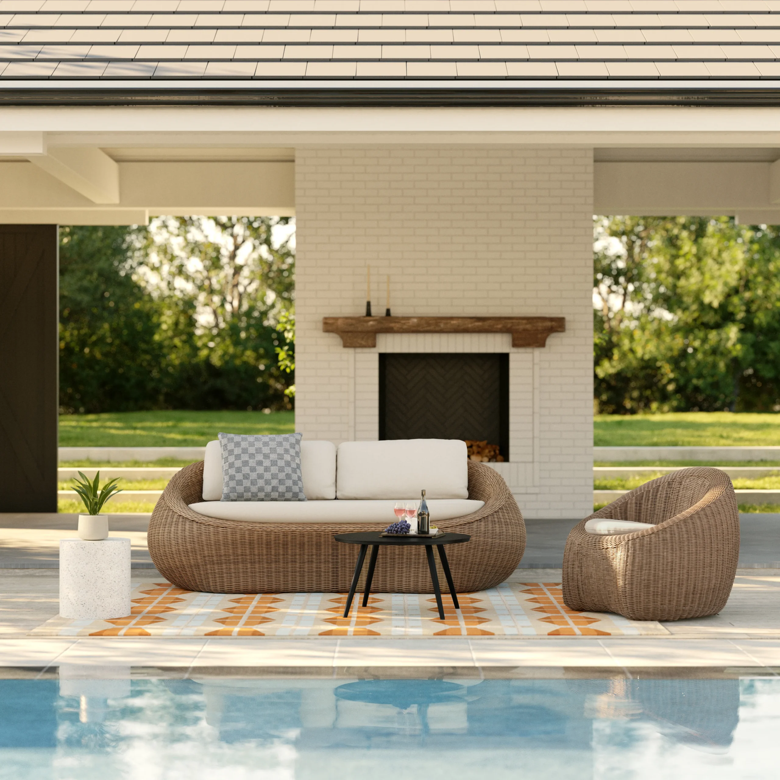 Avila 85.5_ Outdoor Sofa - Dravite Ivory - Image 12