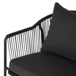 Calicut 67_ Outdoor Loveseat - Coast Black