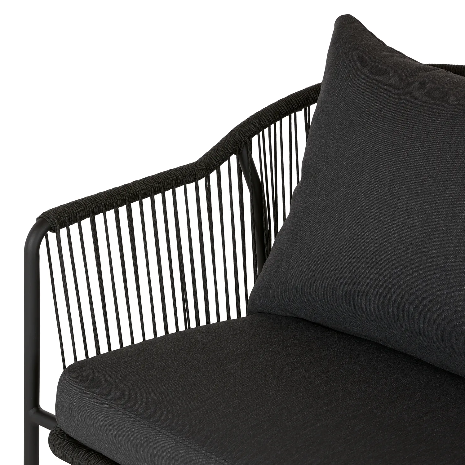 Calicut 67_ Outdoor Loveseat - Coast Black - Image 5