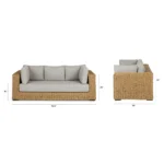 Capra 78.5_ Outdoor Sofa - Beach Sand