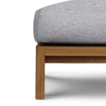 Cove 34.25_ Outdoor Ottoman - Basket Gray