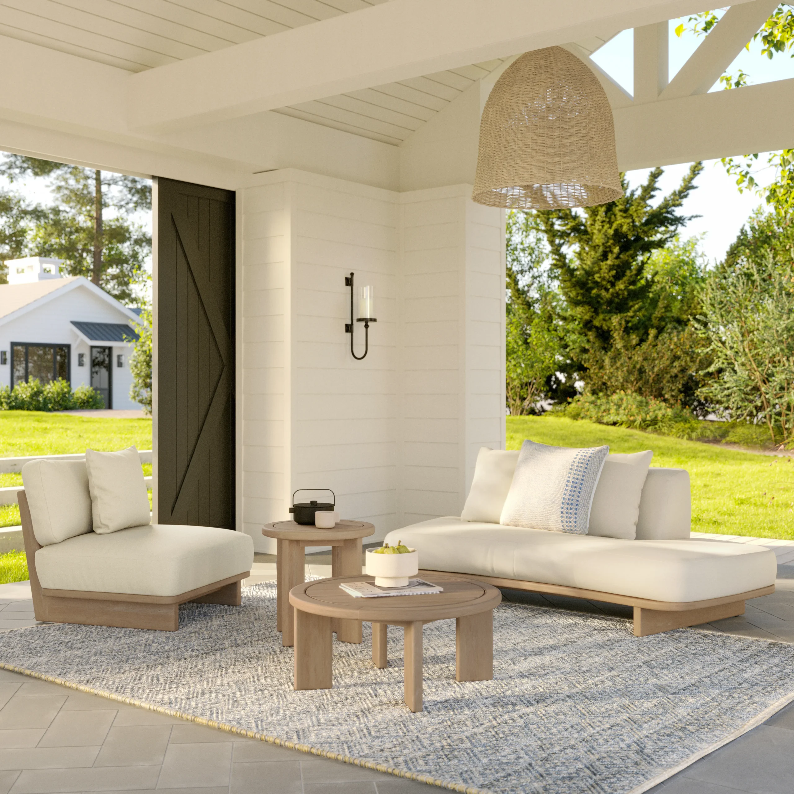 Daphne 80.5_ Outdoor Sofa - Dravite Ivory - Image 8