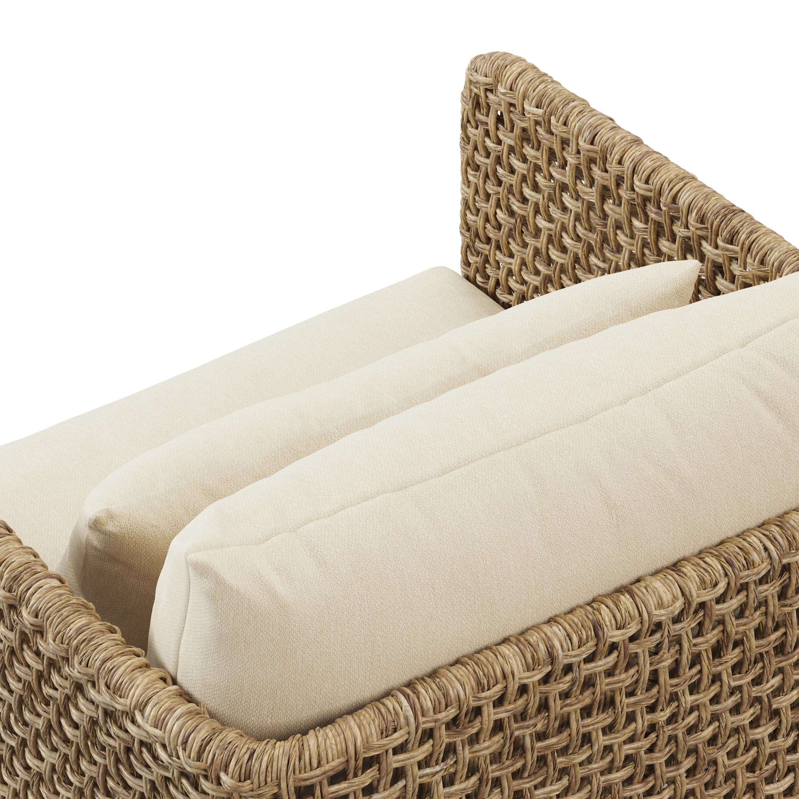 Robbi 67.25_ Outdoor Loveseat Set - Dravite Ivory - Image 14