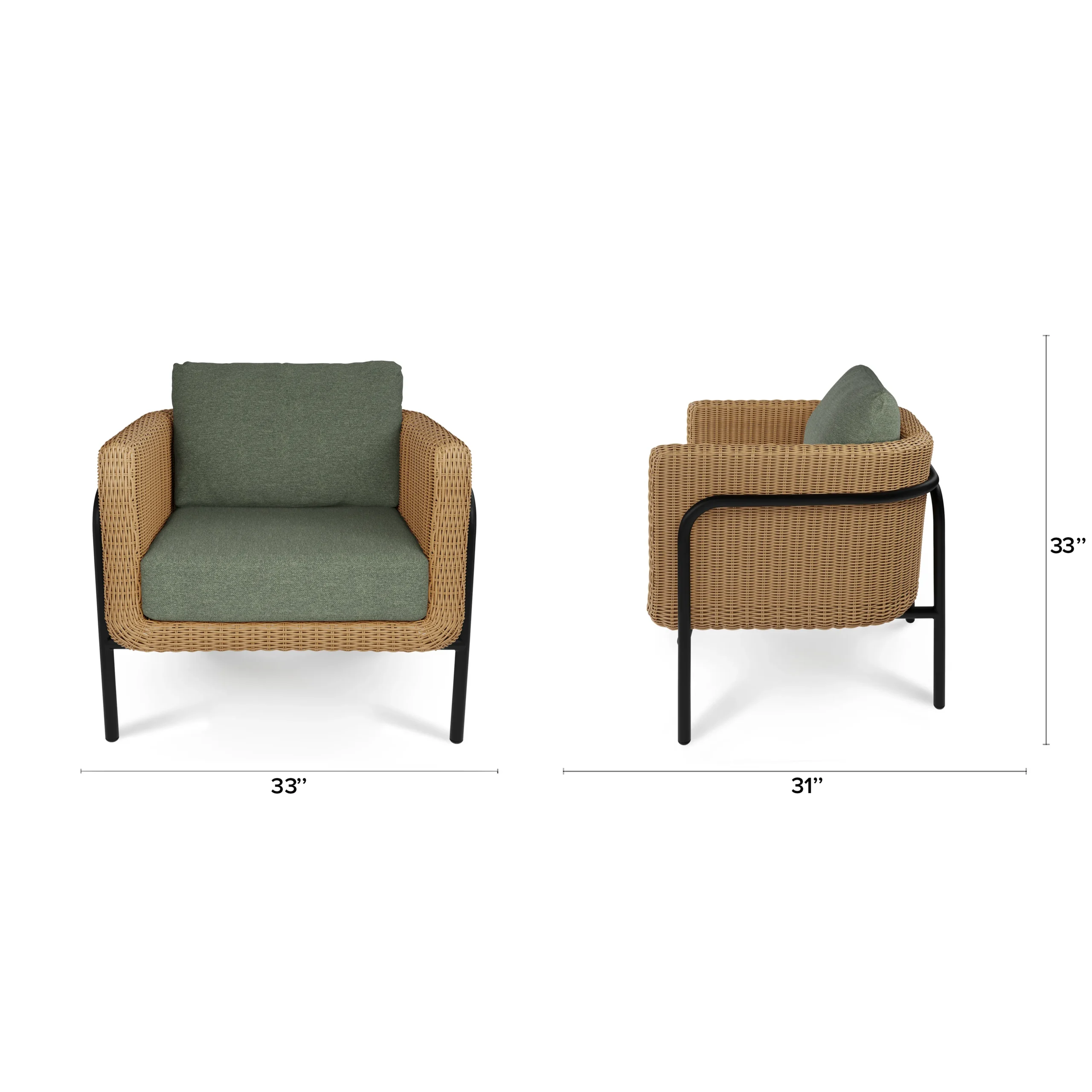 Aby 33_ Outdoor Lounge Chair - Dravite Green - Image 2