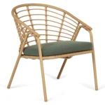 Dalarna 25_ Outdoor Lounge Chair - Dravite Green