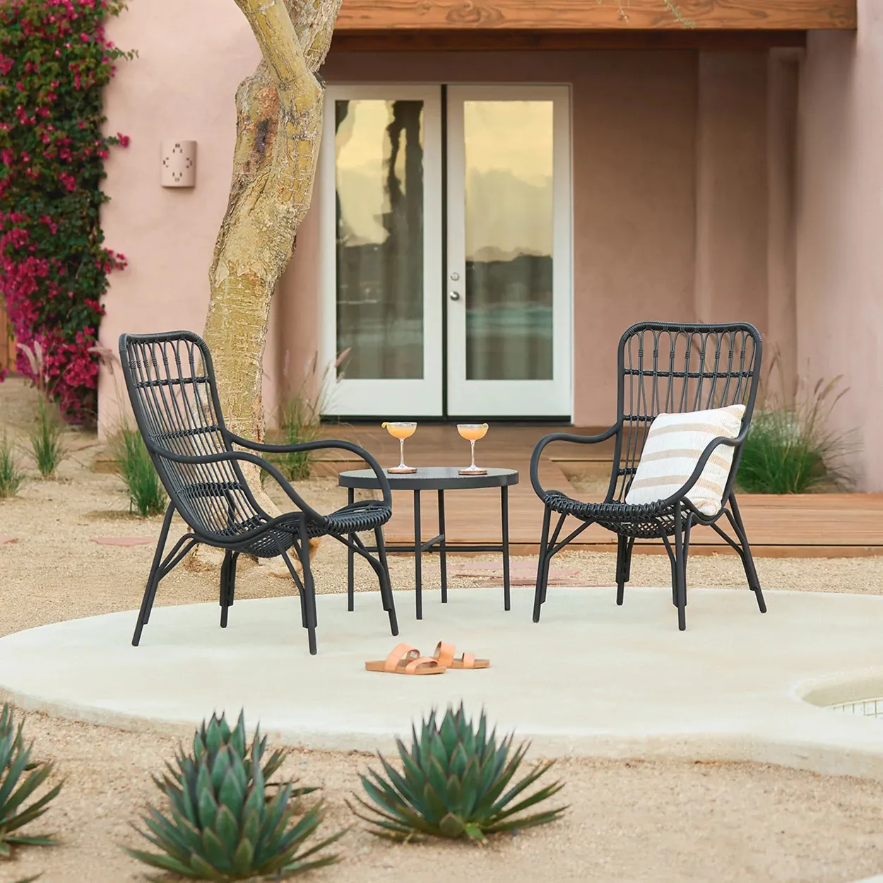 Medan 25_ Outdoor Lounge Chair - Graphite - Image 10