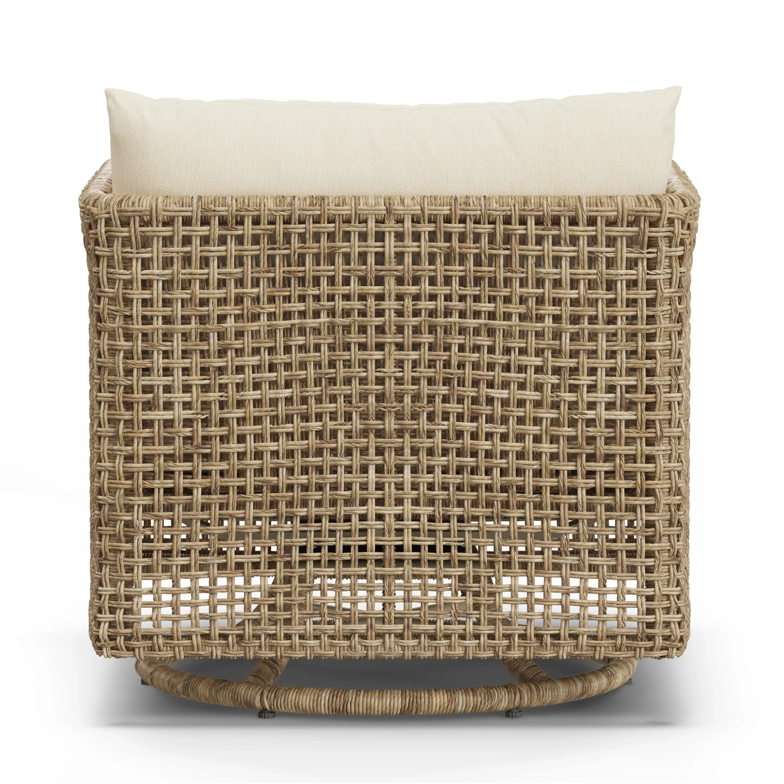 Robbi 32.5_ Outdoor Swivel Chair - Dravite Ivory - Image 4
