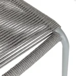 Zina Outdoor Stackable Dining Chair - Heathered Gray