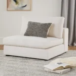 Beta 39.5_ Armless Chair Module - Quartz White